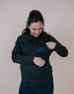 Breastfeeding Hoodie - Everyday Hoodie Black