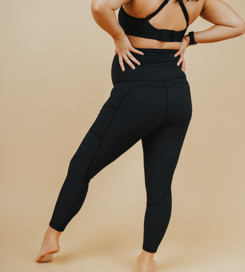 Maternity Leggings - Ryan Ribbed 7/8