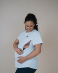 ** CLEARANCE ** Breastfeeding T-Shirt - Charlotte Tee Ivory