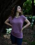 ** CLEARANCE ** Breastfeeding Top - Luxe Tee Vintage Rose