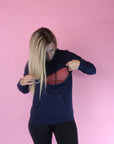 ** CLEARANCE ** Breastfeeding Hoodie - Casual Hoodie Navy