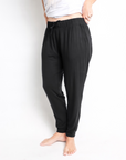 ** CLEARANCE ** Maternity Lifestyle Pants - Bamboo Joggers Black