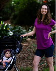 ** CLEARANCE ** Breastfeeding T-Shirt - Scoop Tee Tulip