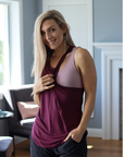 ** CLEARANCE ** Breastfeeding Tank - Twist Back Fig