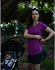 ** CLEARANCE ** Breastfeeding T-Shirt - Scoop Tee Tulip