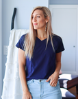 ** CLEARANCE ** Non BF - Women's Dressy Tee - Florence Top Midnight