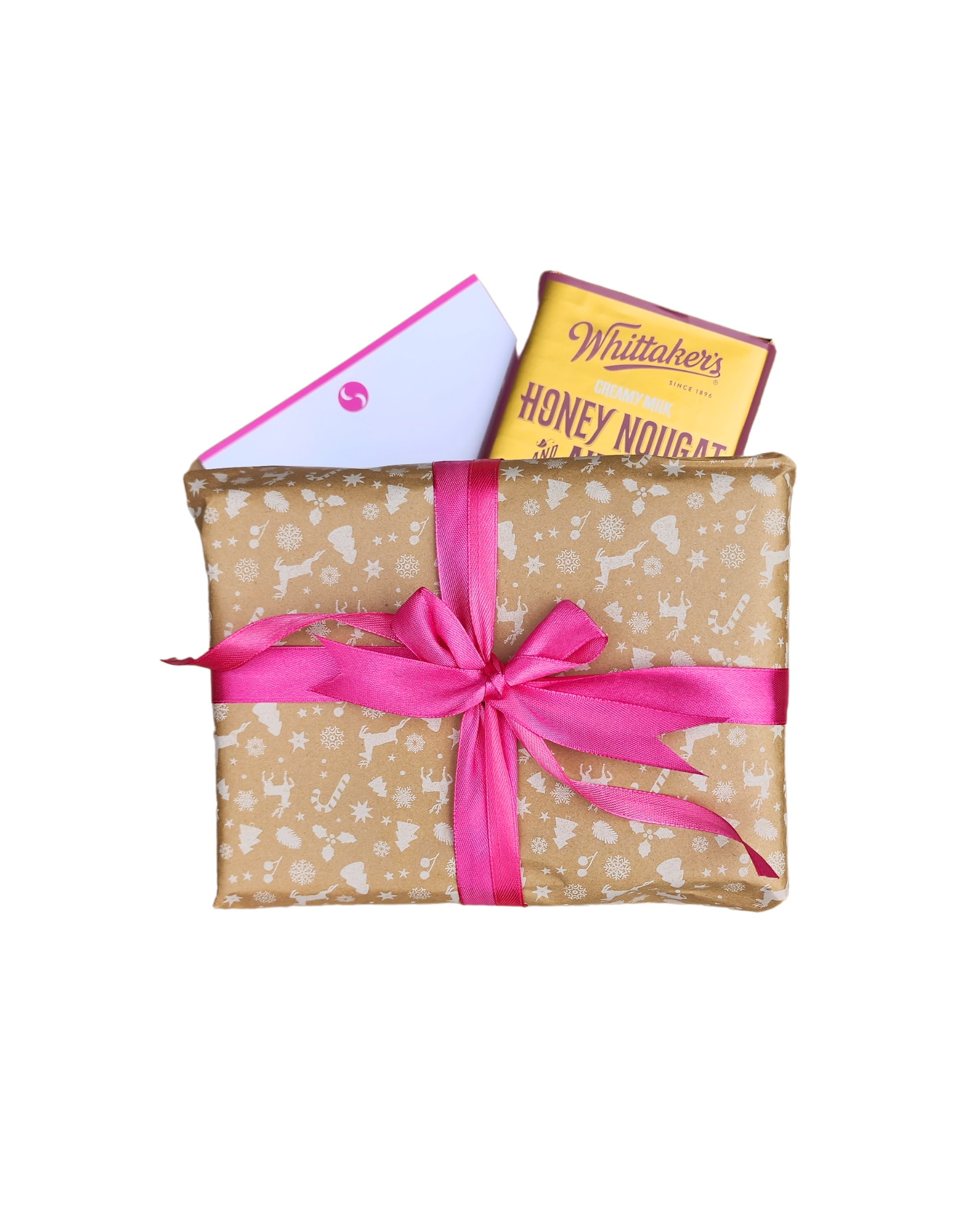 Kraft gift box with bow