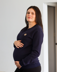 ** CLEARANCE ** Breastfeeding Sweatshirt - Jackson Crew Navy