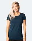 ** CLEARANCE ** Breastfeeding T-Shirt - Bamboo Workout Tee Peacock