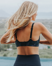 Back view of maternity high support sports bra