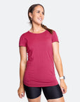 ** CLEARANCE ** Breastfeeding T-Shirt - Bamboo Workout Tee French Rose