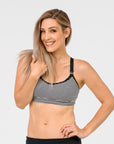 ** CLEARANCE ** Maternity Activewear Bra - Fit2feed Bra Stripe