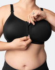 ** CLEARANCE ** Front Closure Nursing Bra - Radiance Bra (E-G Cup) Black