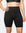 black high waisted postpartum bike shorts